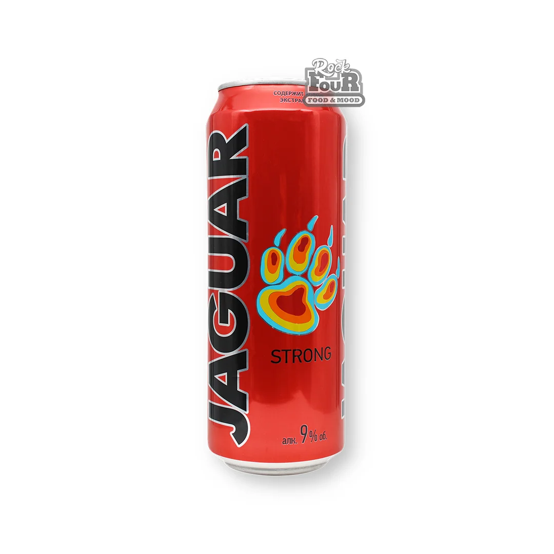Low-alcohol drink "Jaguar Strong" energy, carbonated 450ml